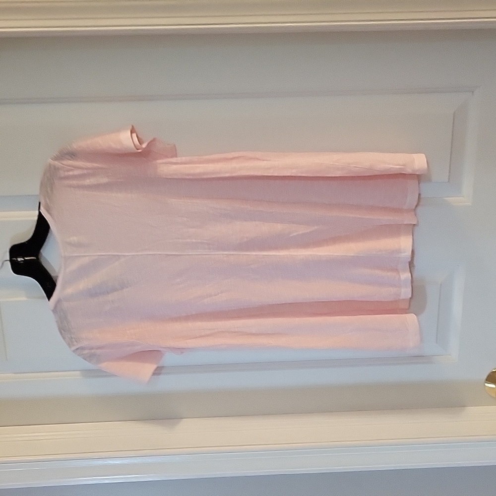J JILL  pink slub tee new with tags xs - Picture 6 of 6